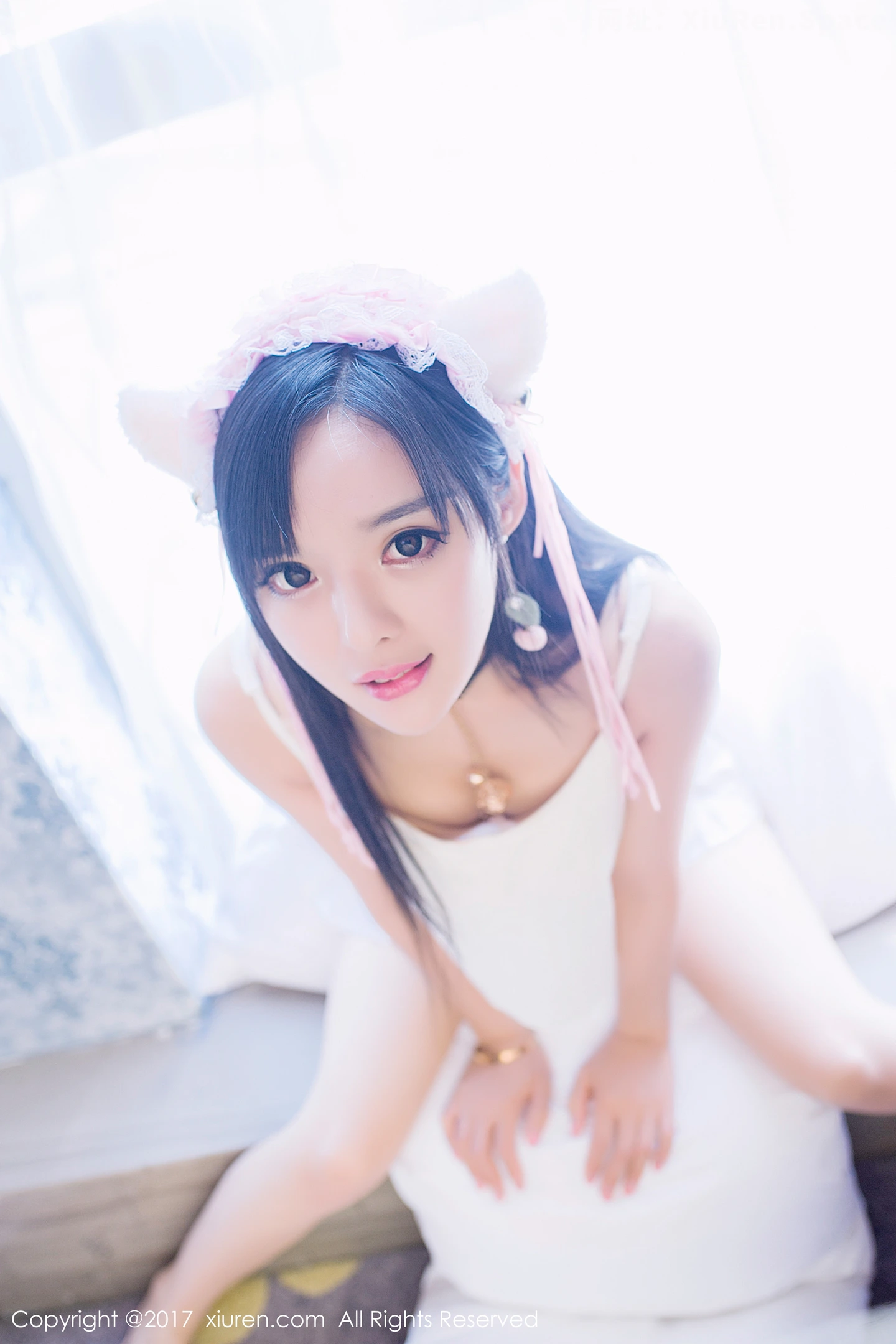图片[3]-[XiuRen秀人网]VOL.874 嫩模柠檬baby居家白色吊带猫女郎+日系体操服完美诱惑写真47P-秀人网官方网站